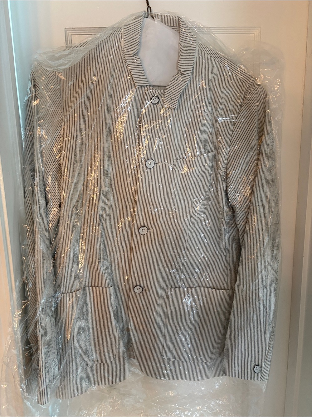 rag & bone Light Blue Seer Sucker Blazer